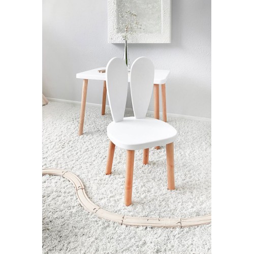 Bee Smart MS-11-1 Beyaz Naturel Ayak Seti (1 Masa 1 Sandalye)